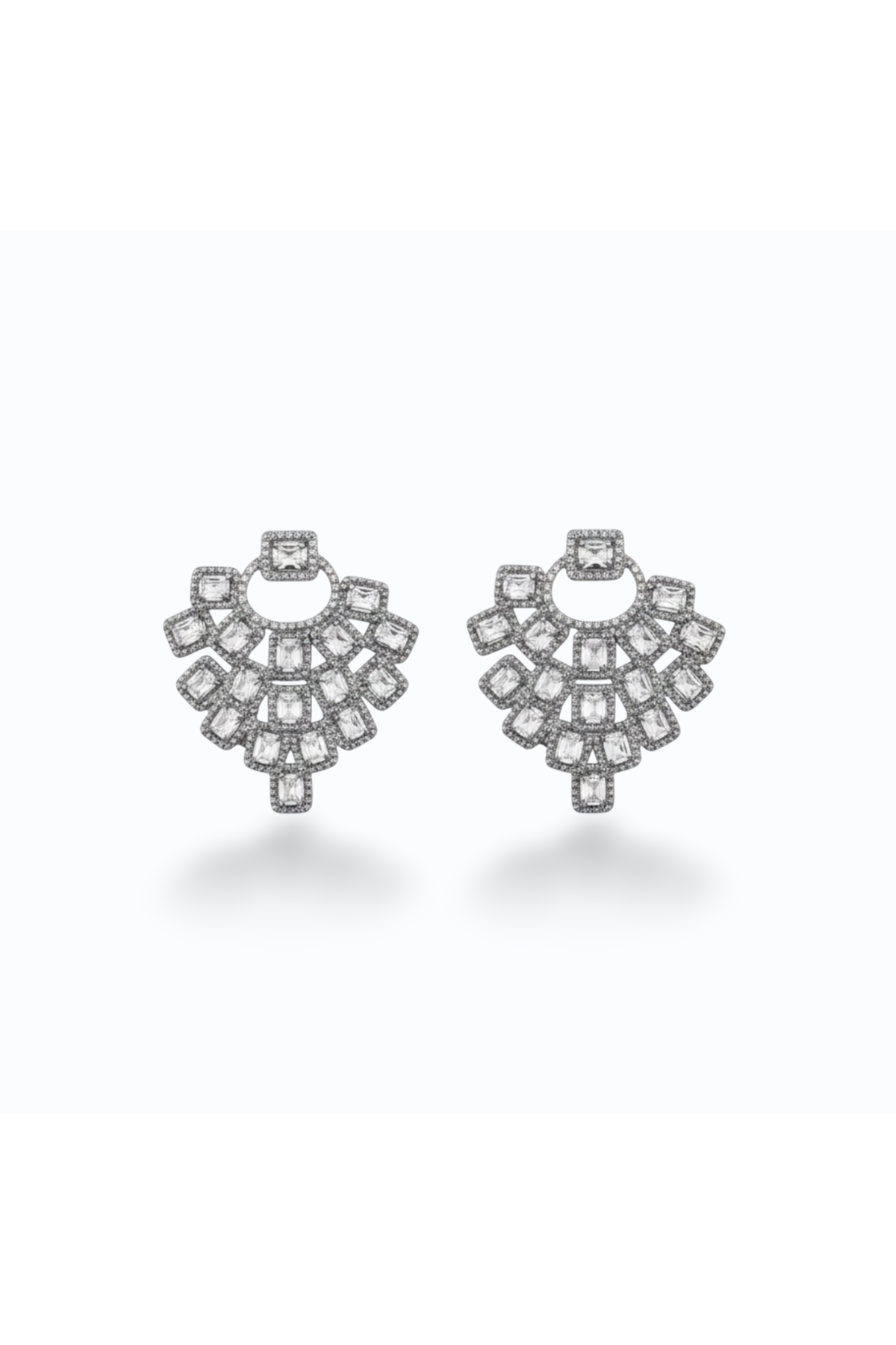 CHANEL | Silver Crystal Earring