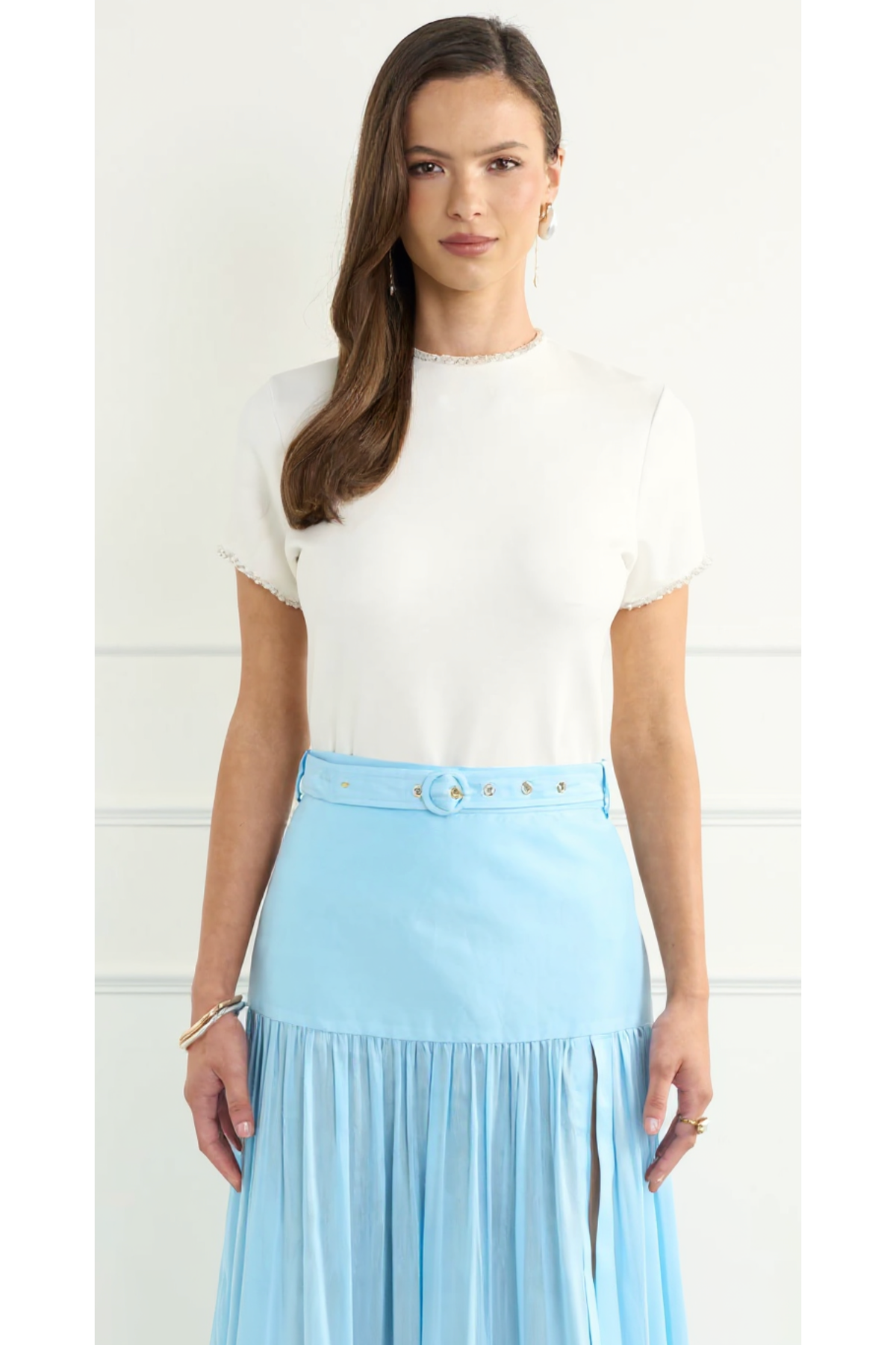 AQUA BLU | Mabel T- Shirt - Perla