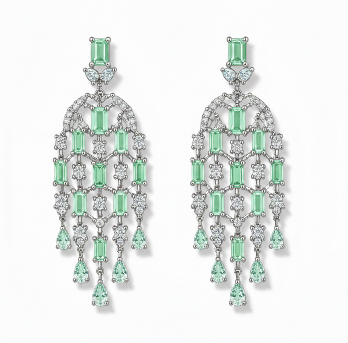 LAILA | CHANDELIER EARRING - Mint