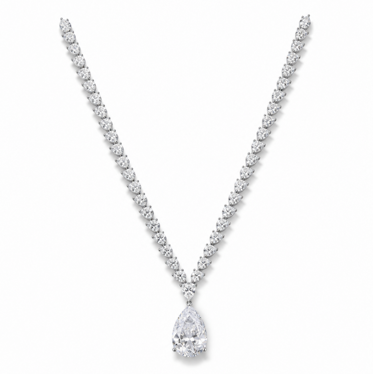 RENAE |  PEAR-CUT DROP NECKLACE