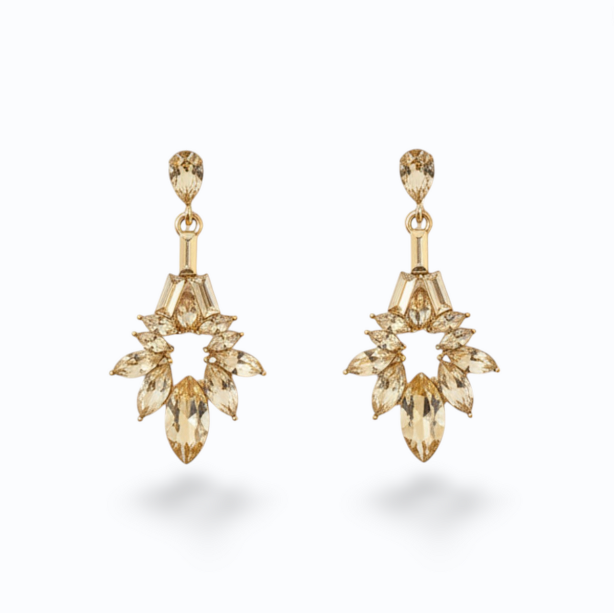 IVY | STAR DROP EARRING- Champagne