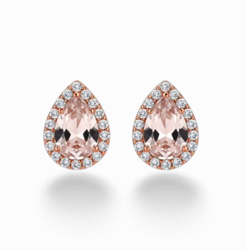 ALLEGRA | OVAL STUD - Rose Gold