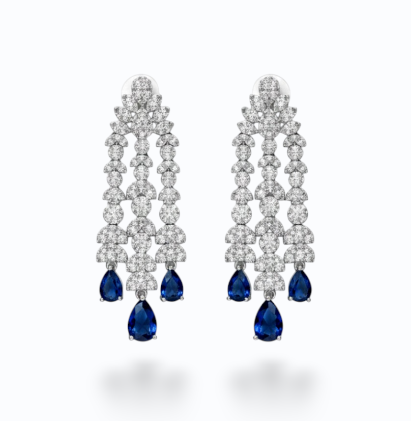 TIFFANY | DROP EARRING - Royal Blue