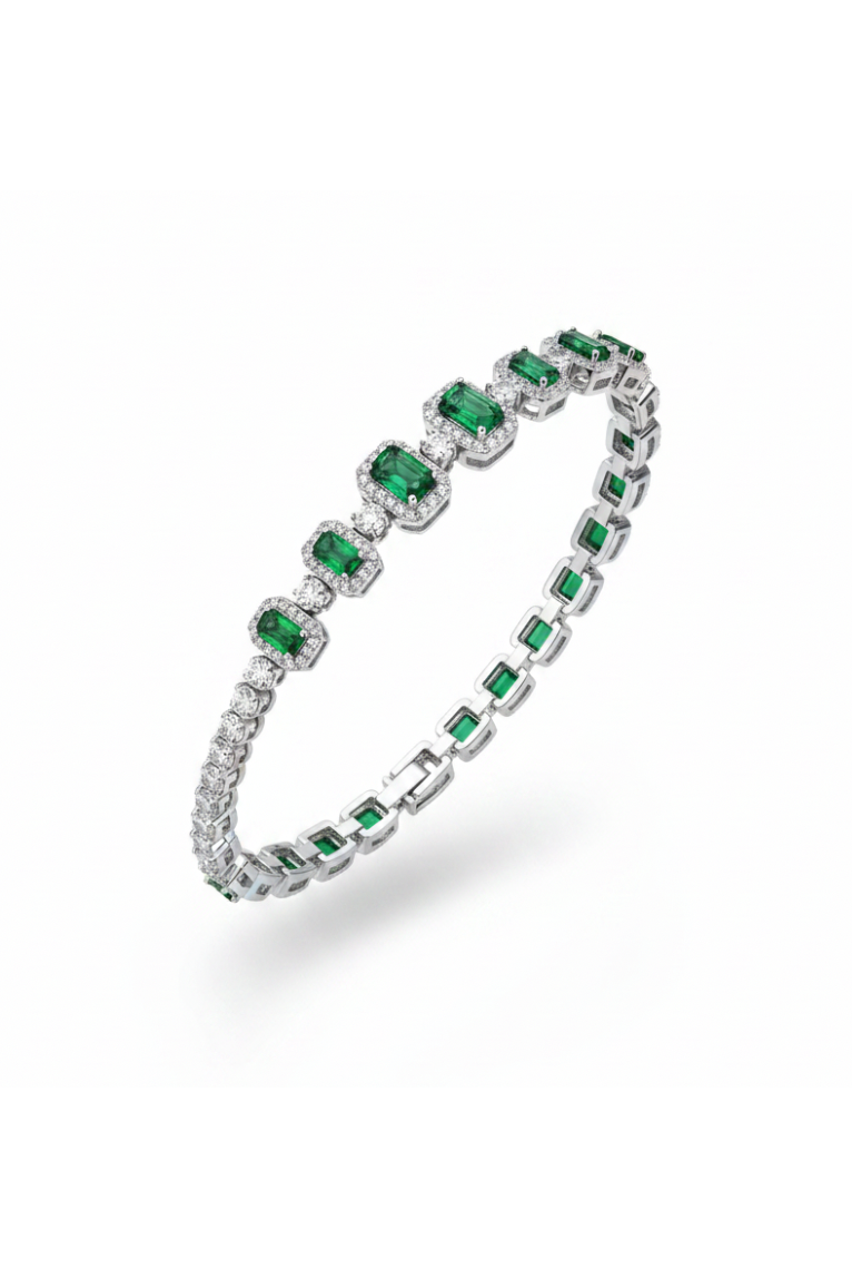 DAISY | Rectangle Bracelet - Emerald
