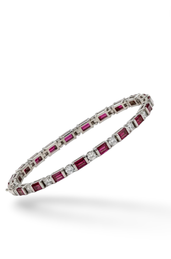 EVIE | Tennis Bracelet - Raspberry