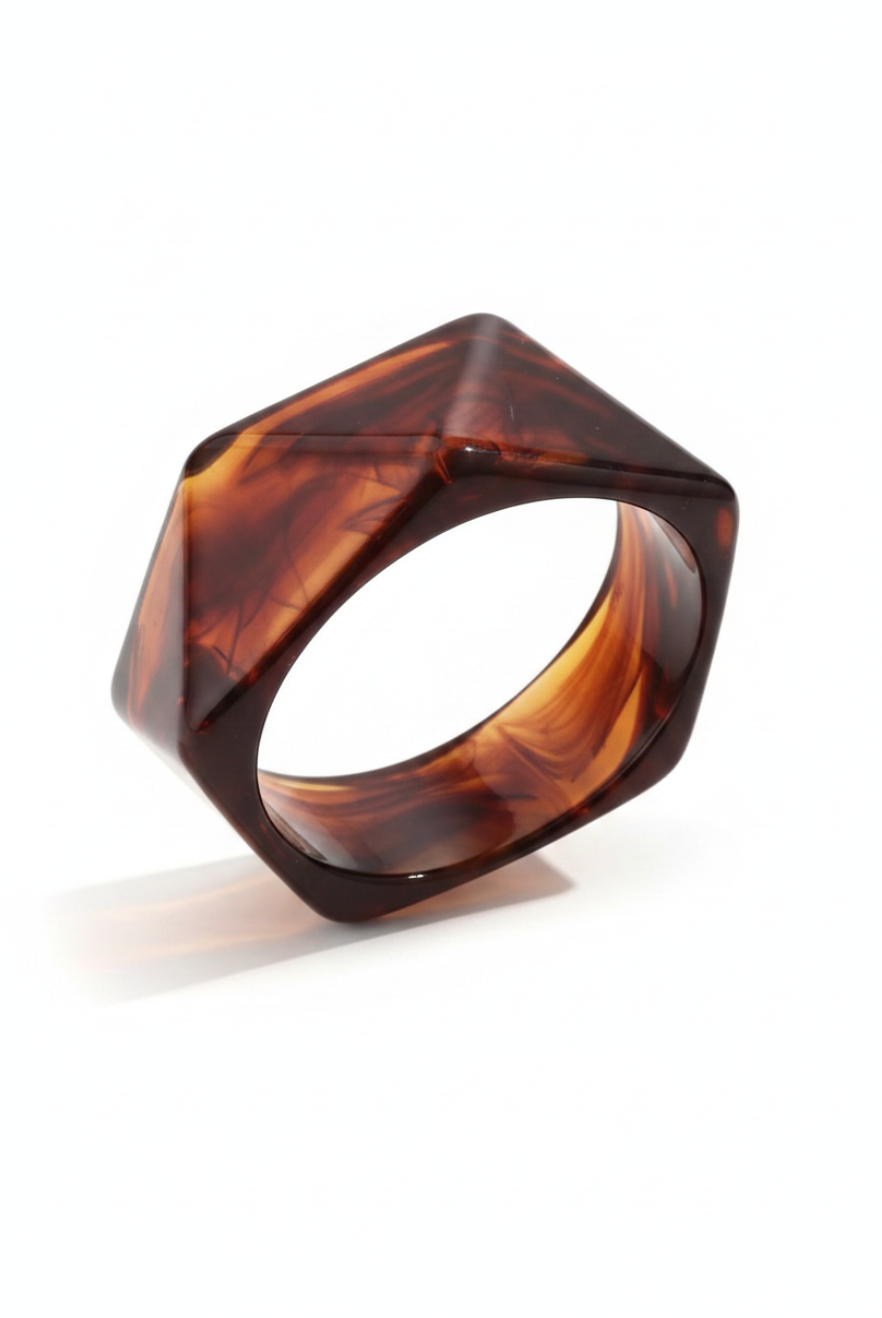 ROMY | RESIN BANGLE - Brown