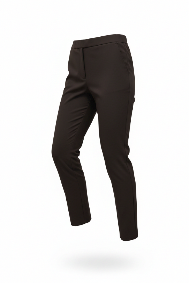 MONARI | STRAIGHT LEG PANT - Dark Chocolate