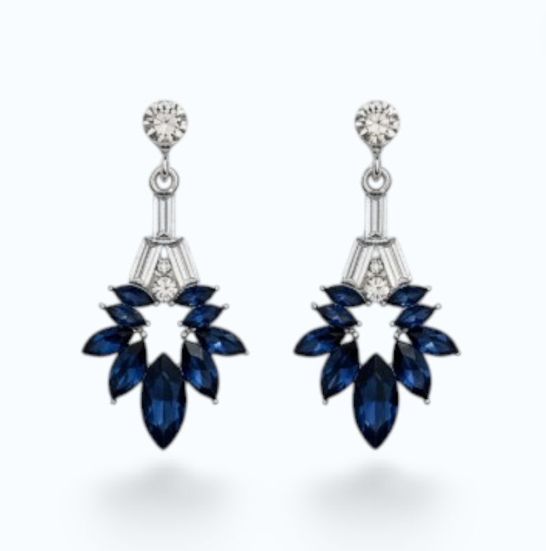 IVY | STAR DROP EARRING- Royal Blue