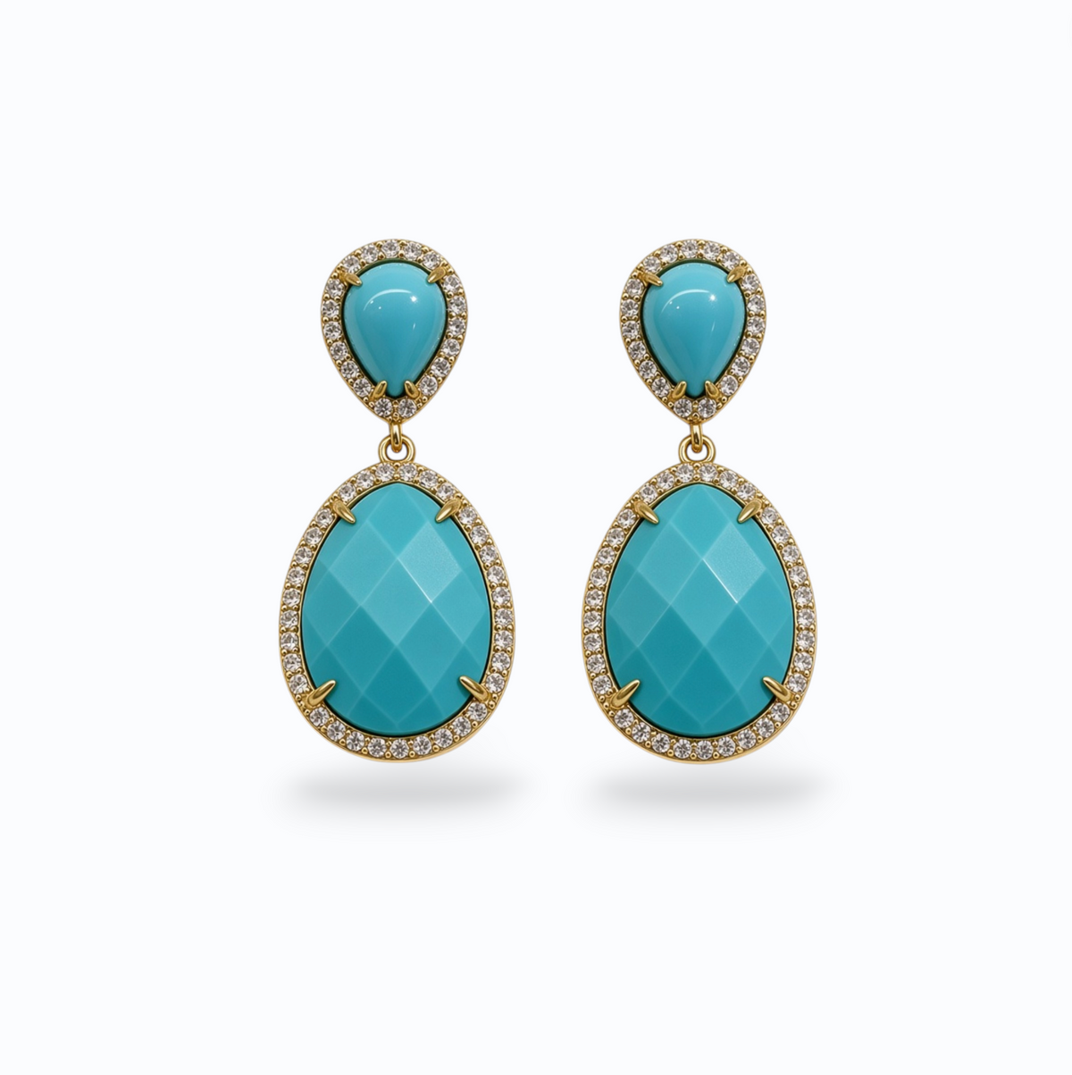 ELARA | TURQIOUSE GOLD EARRING