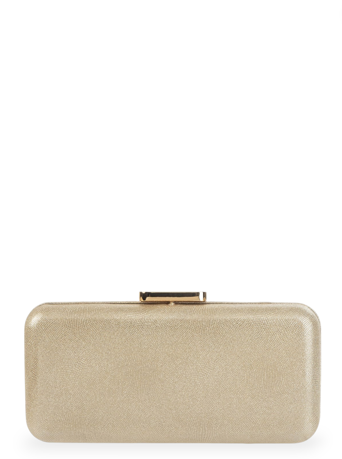 GREGORY LADNER | JEANNIE METALLIC BOX CLUTCH BAG - Gold