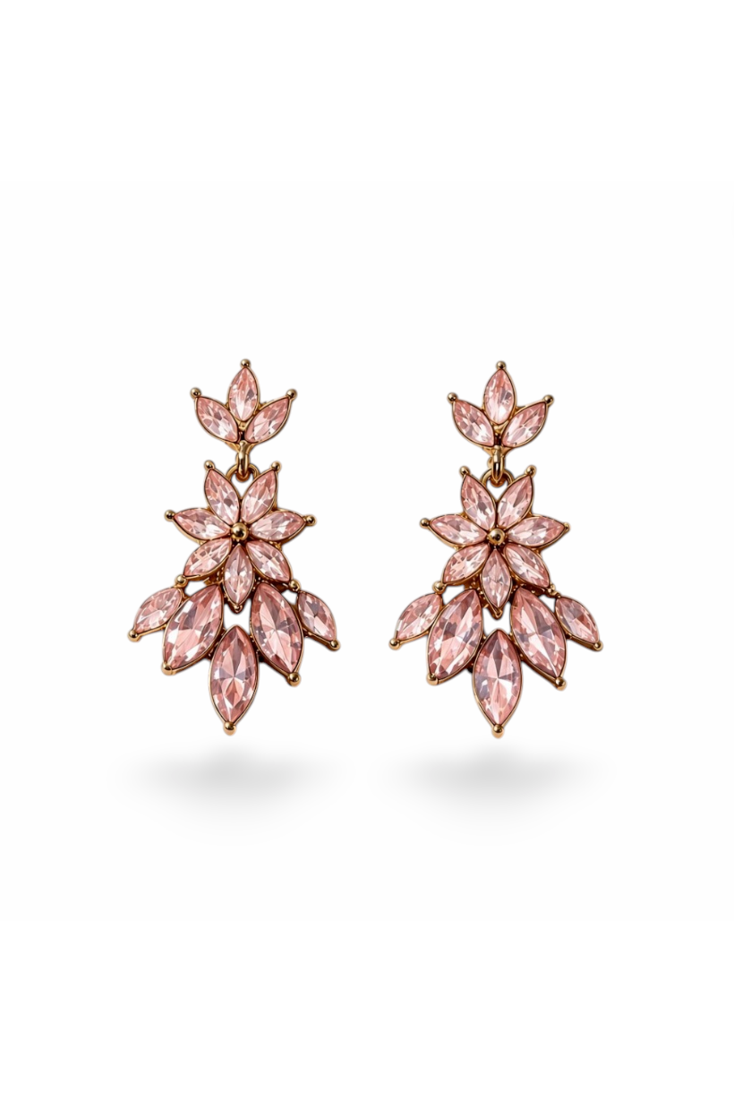 CALLIOPE | PINK FLOWER EARRING