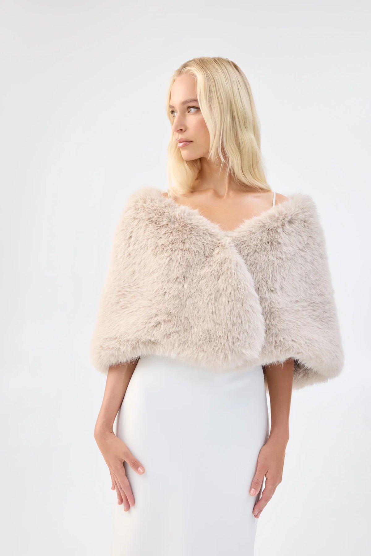 UNREAL FUR | Yasmine Wrap - Almond