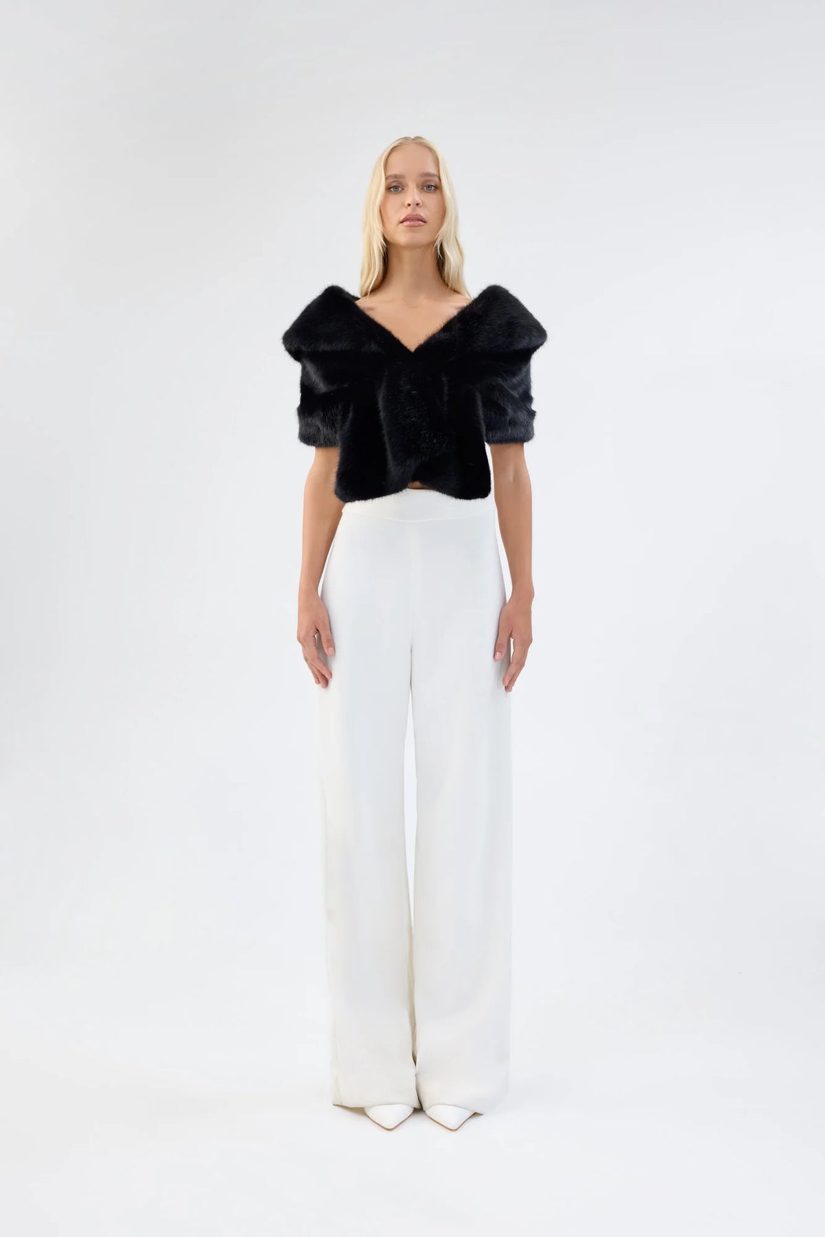UNREAL FUR | Champagne Wrap - Black