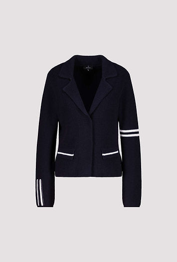 MONARI | KNITTED BLAZER JACKET - Navy