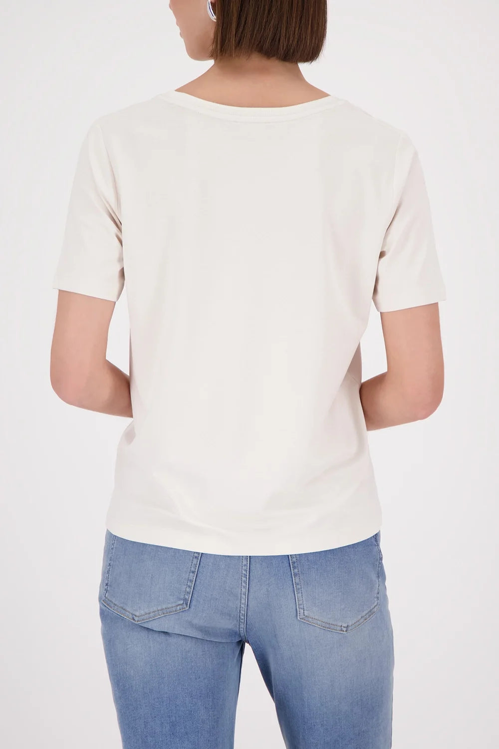 MONARI | RHINESTONE DETAILED T-SHIRT - Offwhite