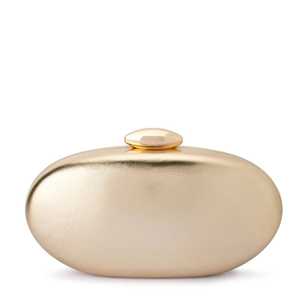 OLGA BERG | YUZU Oval Clutch - Gold
