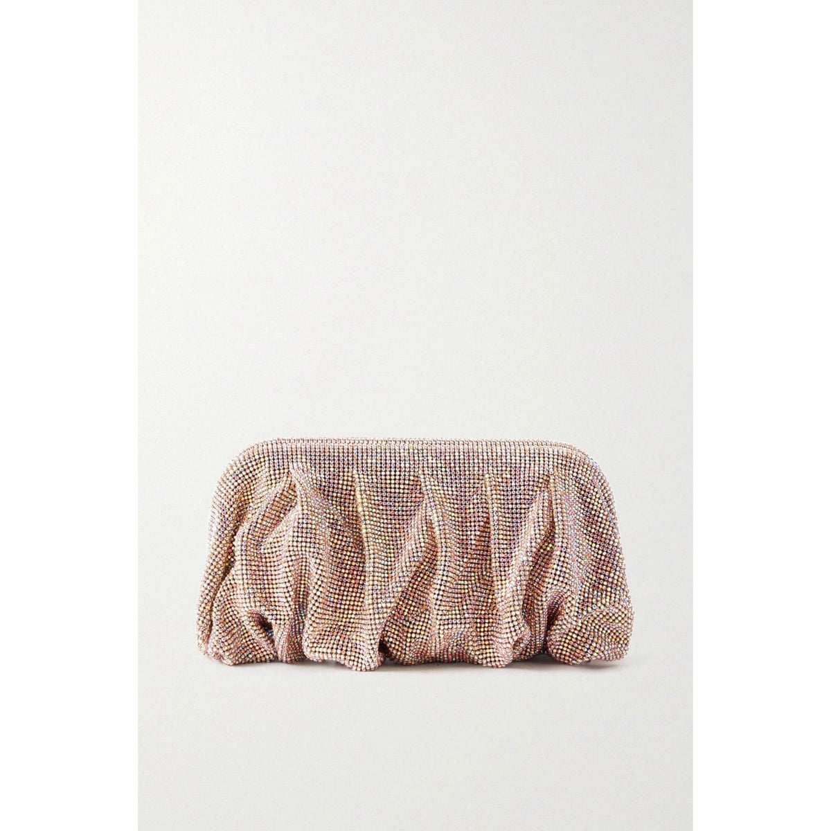 Rose Gold Crystal Slouch Clutch