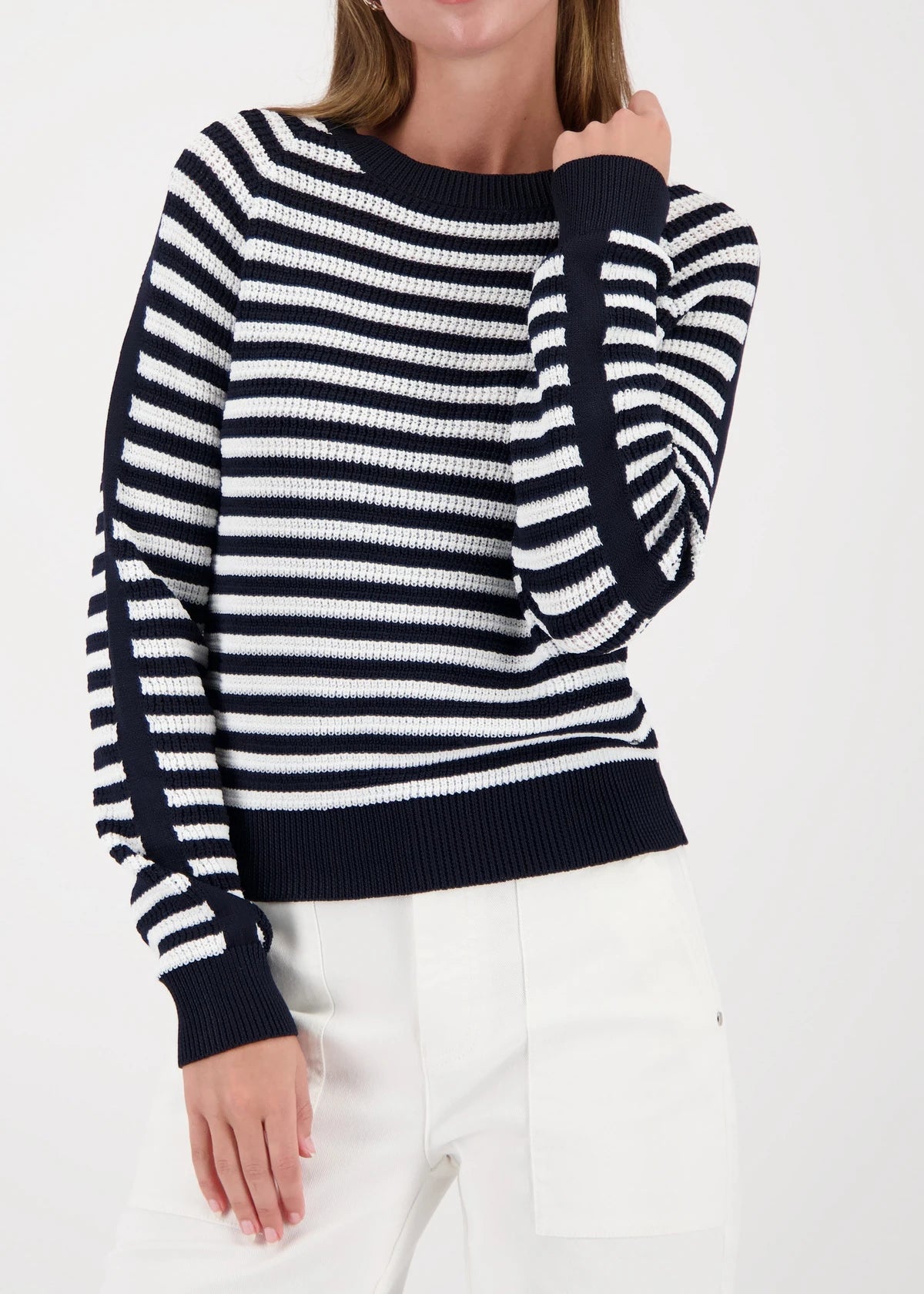 MONARI | NAVY STRIPED JUMPER