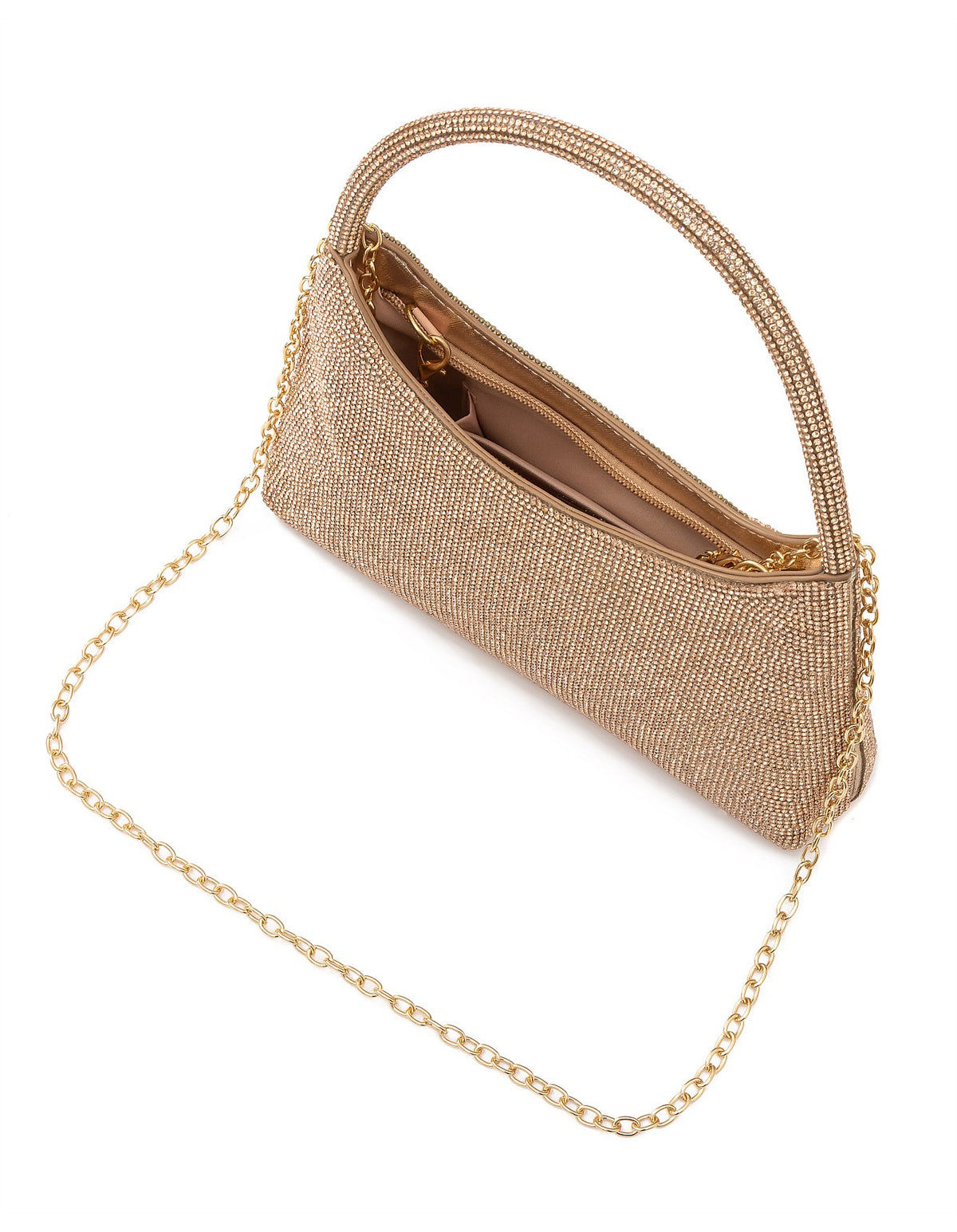 GREGORY LADNER |  FINE STONES HANDLE BAG - Rose
