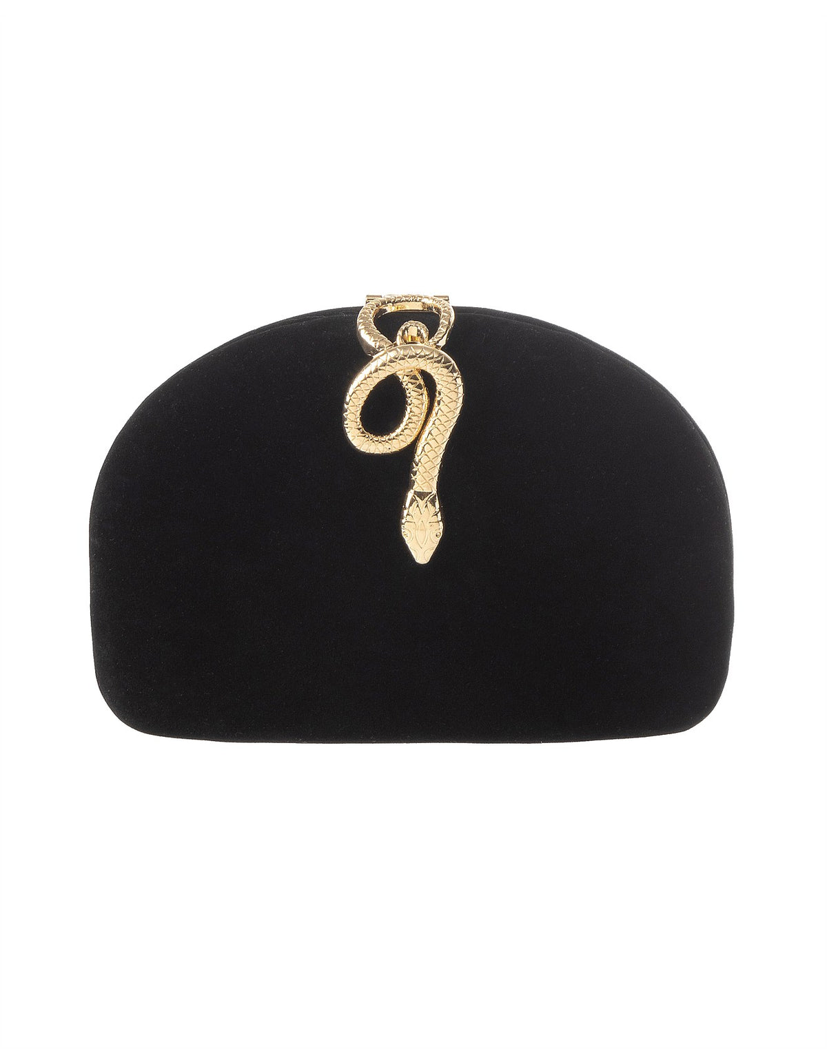 GREGORY LADNER |  VELVET CLUTCH WITH SNAKE CLASP