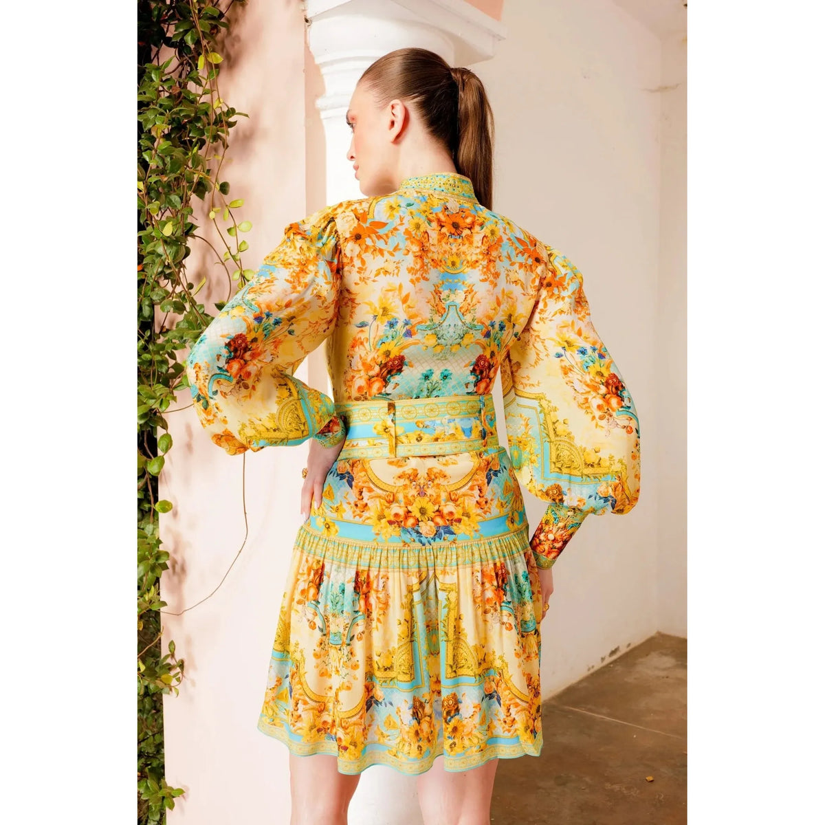 CZARINA | Summer Garden Button Down Short Dress