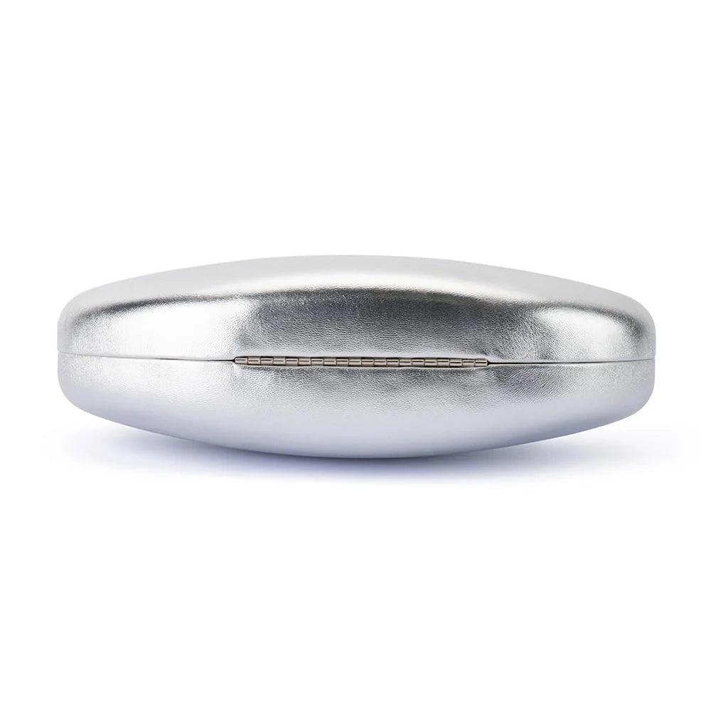 OLGA BERG | YUZU Oval Clutch - Silver