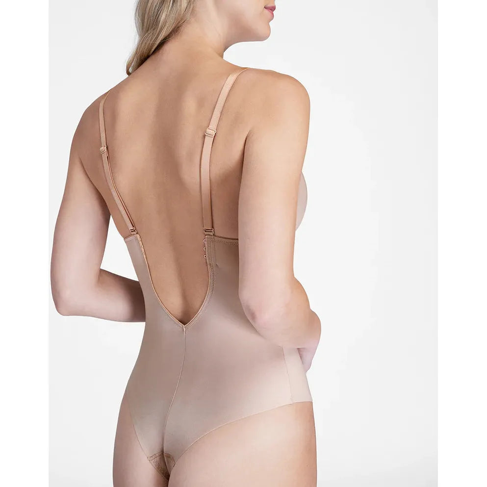 SPANX  Suit Your Fancy Plunge Low-Back Thong Bodysuit - North