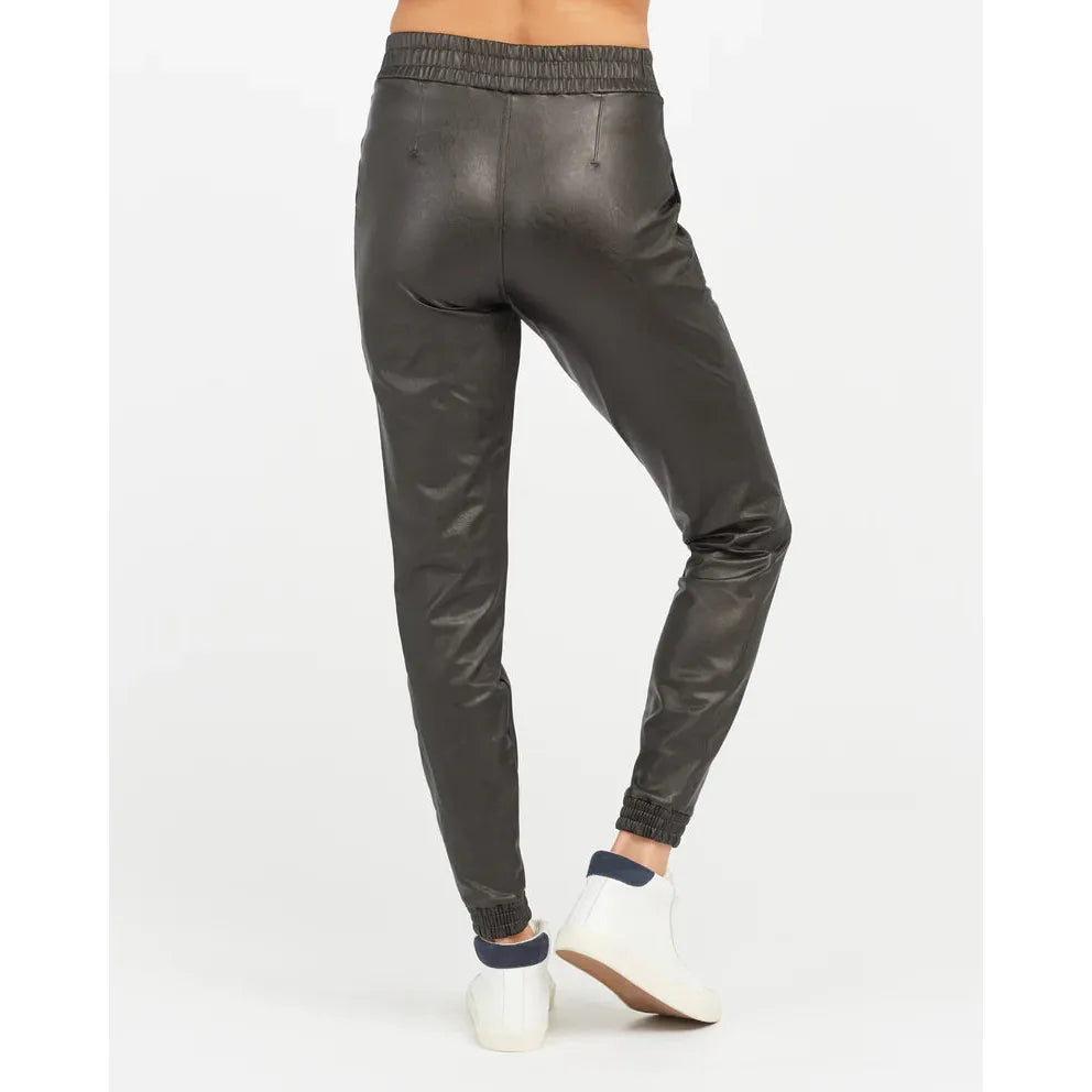SPANX  Leather-Like Jogger Pants - North Beach Boutique