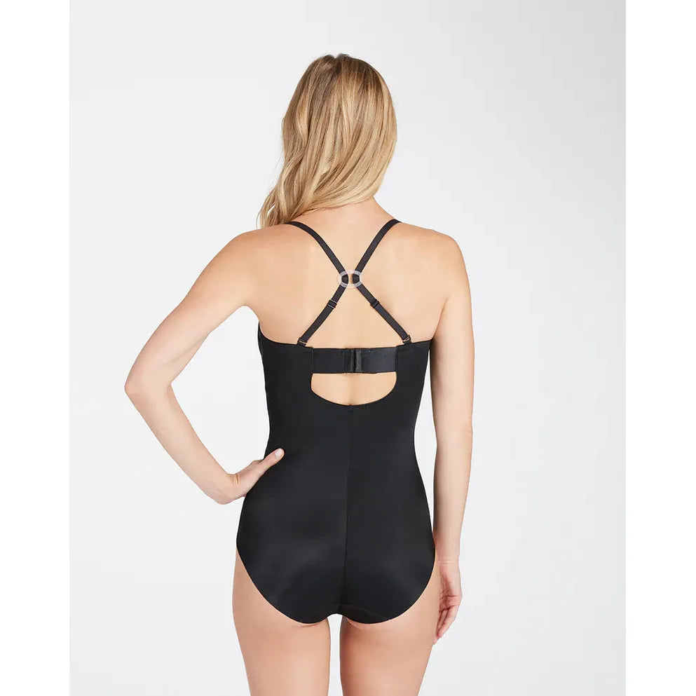 SPANX | Suit Your Fancy Strapless Cupped Panty Bodysuit - Black