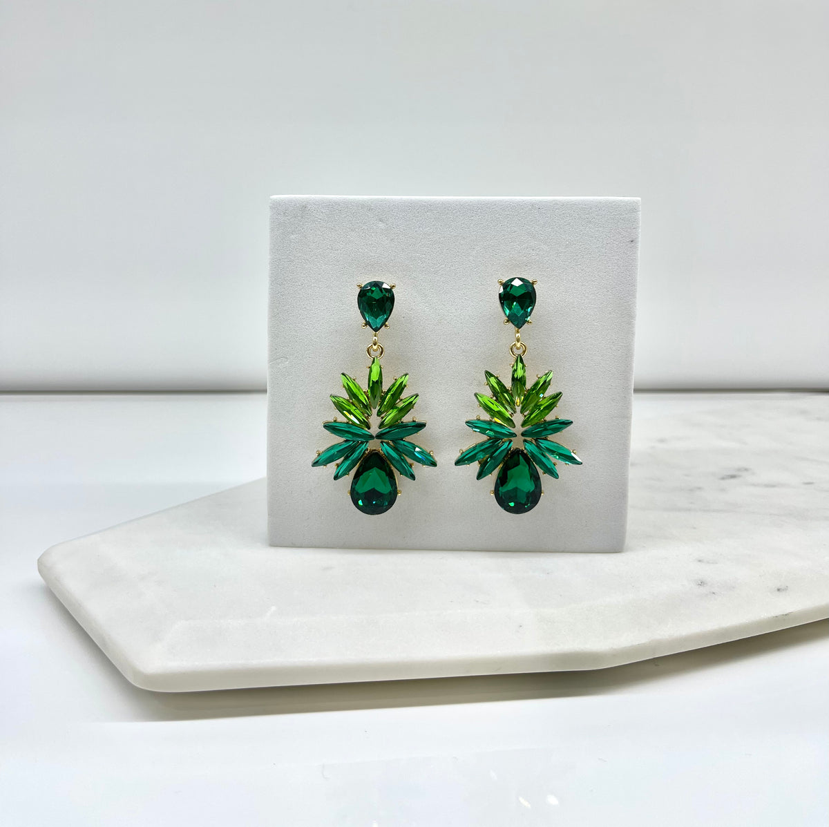 TATIANA | Emerald Crystal Earring