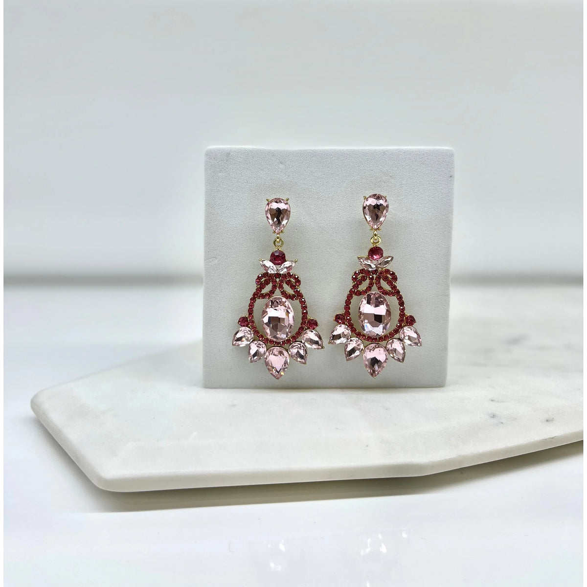 BRITTANY | Pink Crystal Earring