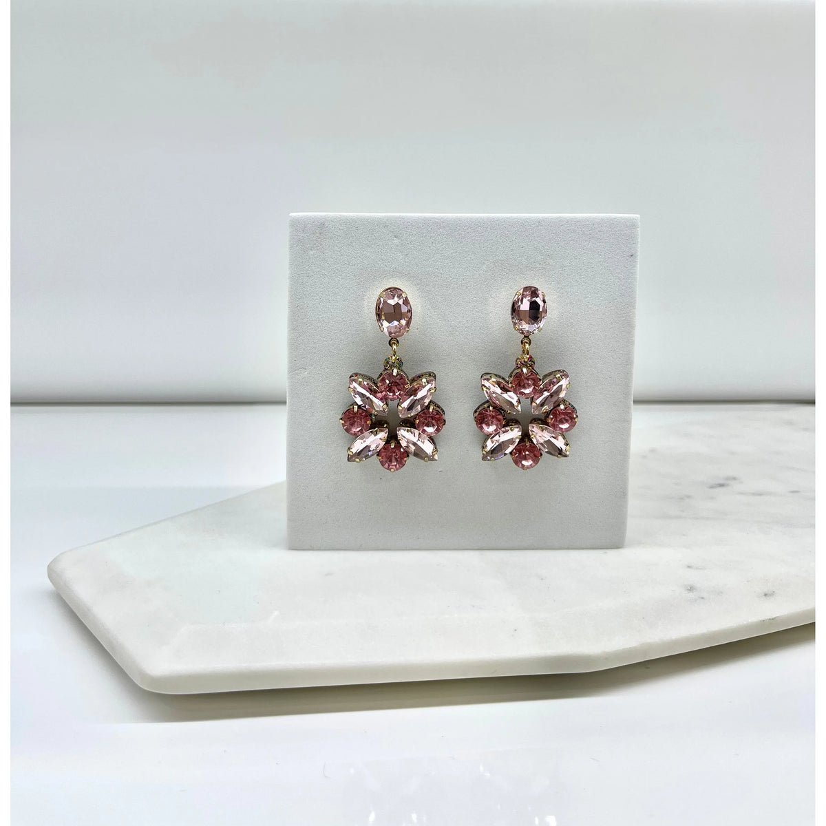 STACEY | Pink Crystal Earring