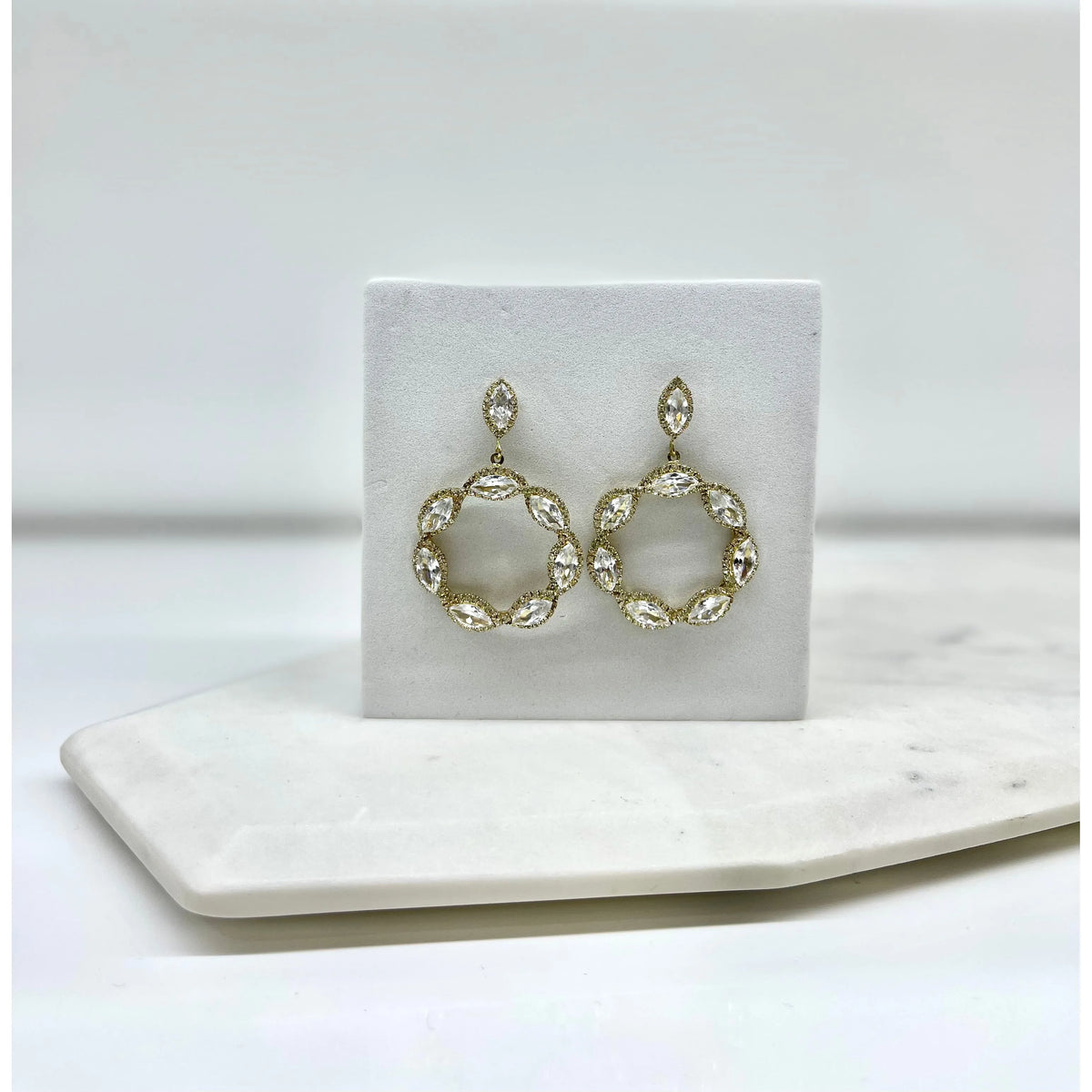 DONNA | Gold Crystal Earring