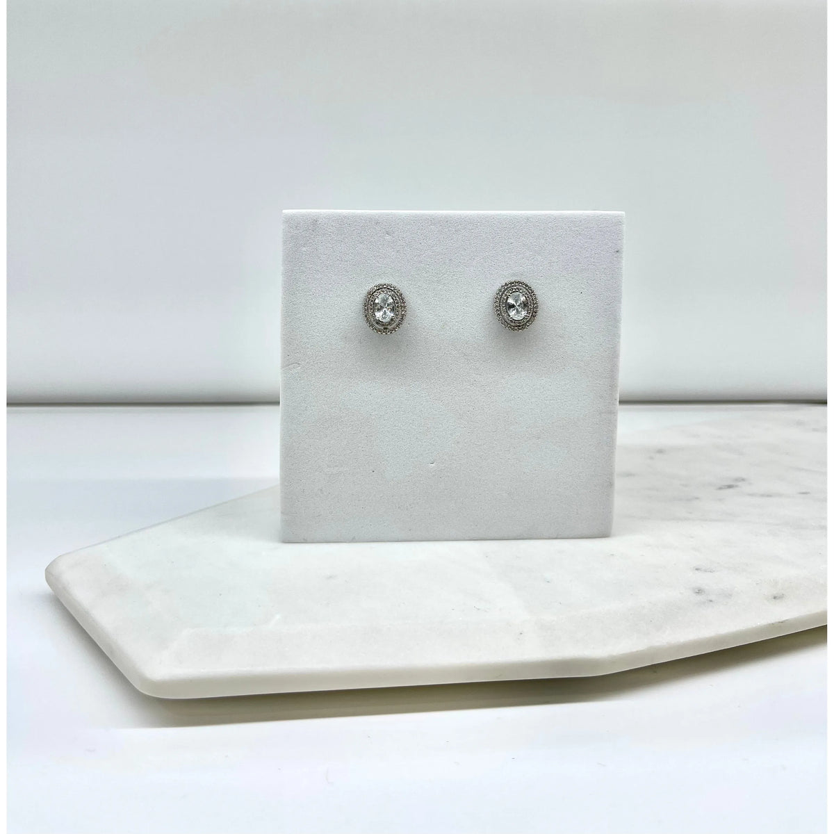 CHARLOTTE | Silver Crystal Earring