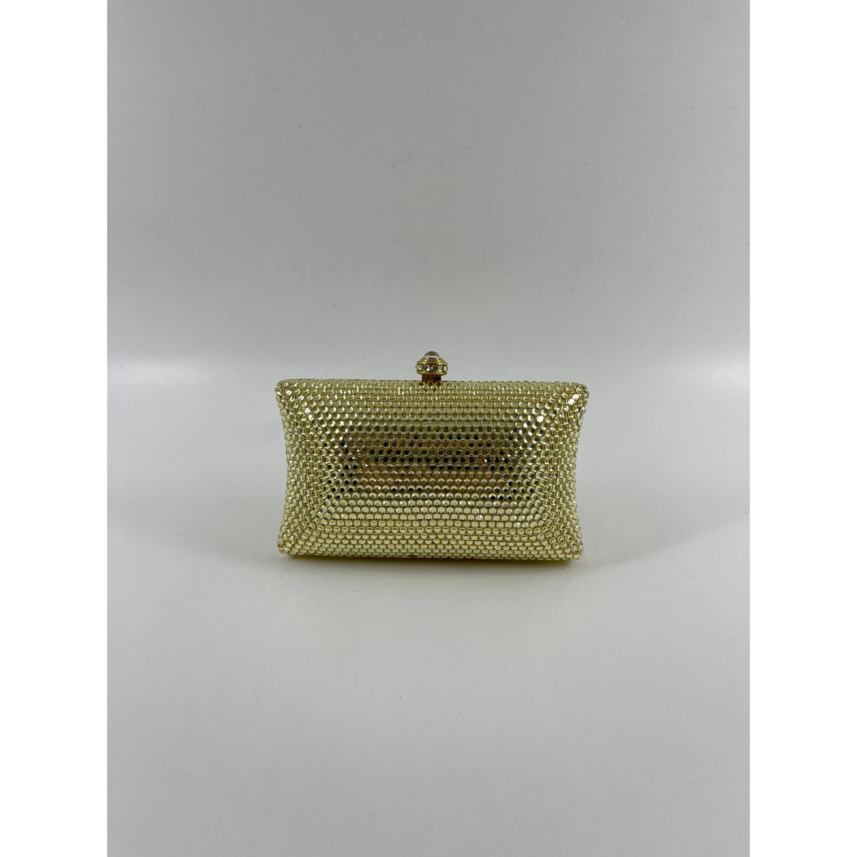 Light Gold Crystal Mini Clutch