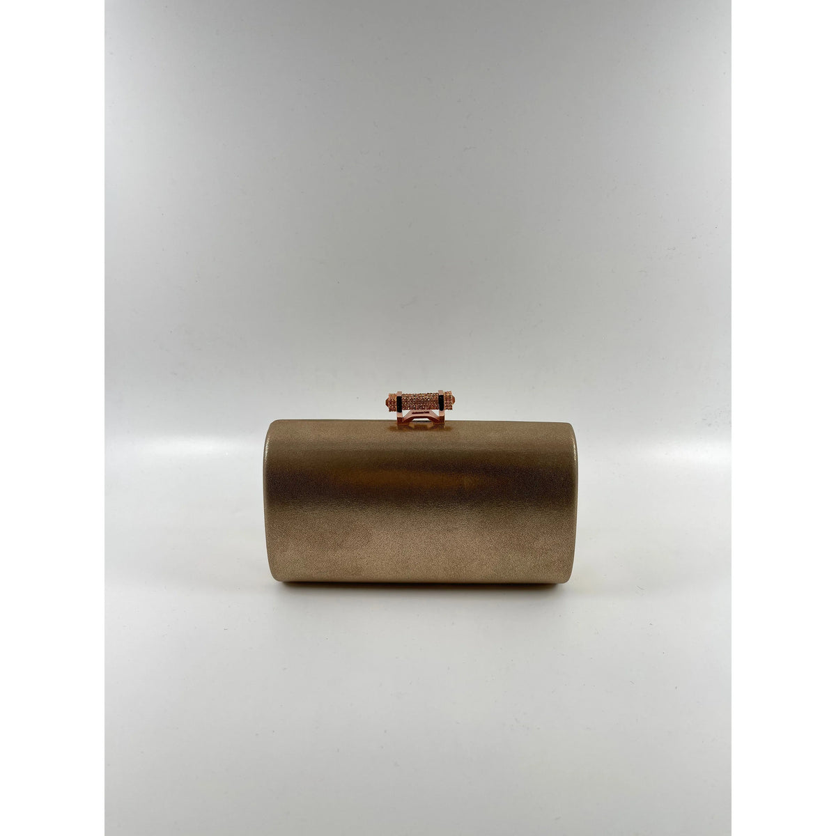 Metallic Rose Gold Clutch