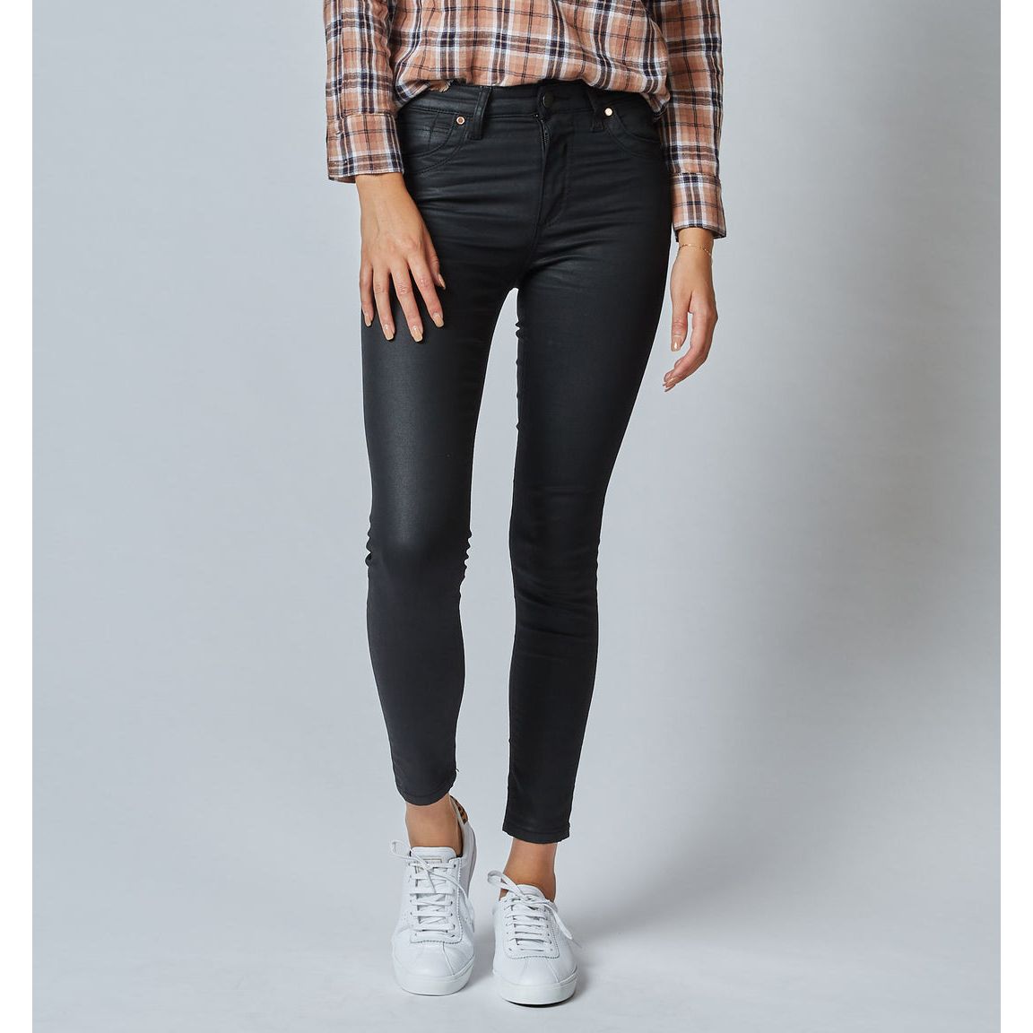 DCD Lauren Mid Rise Coated Jeans North Beach Boutique